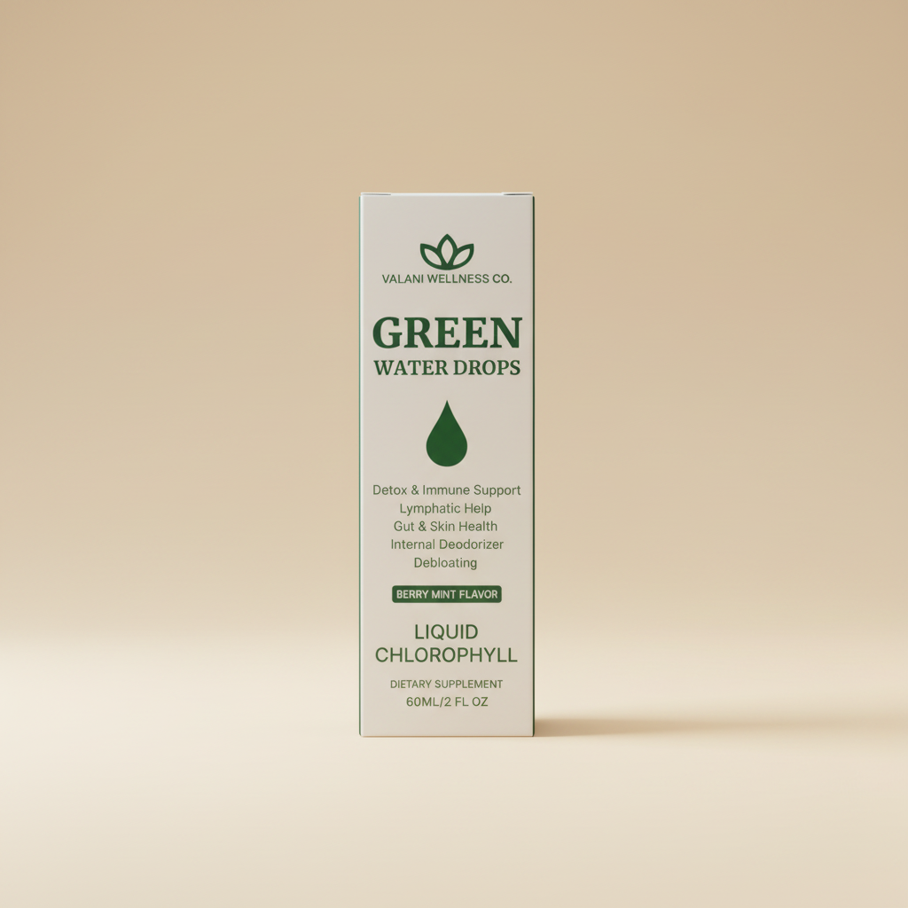 Green Water Drops - Product Box Front