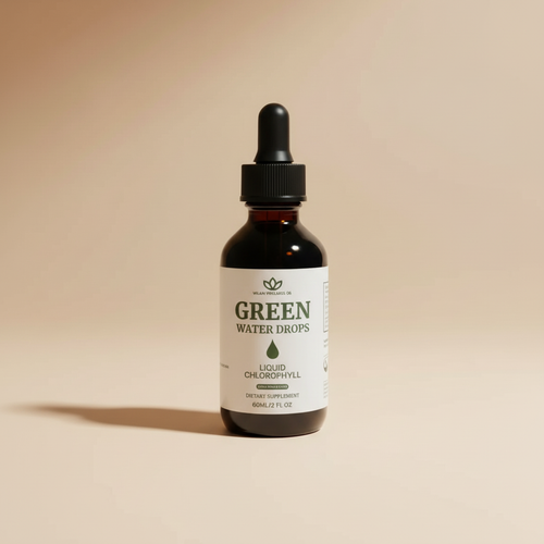 Green Water Drops - Liquid Chlorophyll Bottle